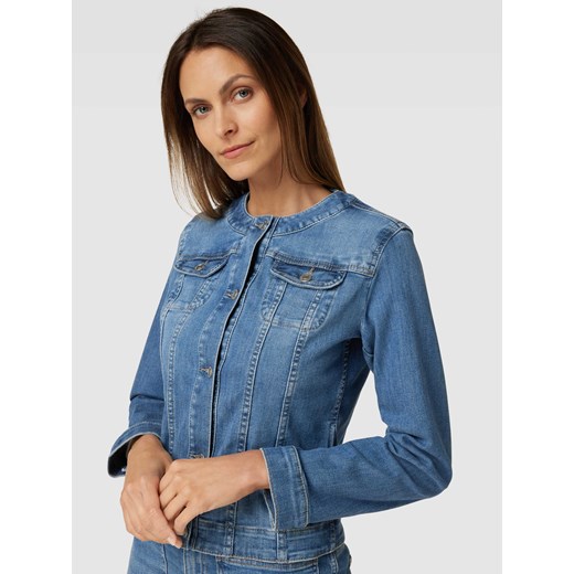 Bluzka jeansowa z kieszeniami z patką na piersi model ‘STYLE.SEATTLE’ 38 Peek&Cloppenburg 