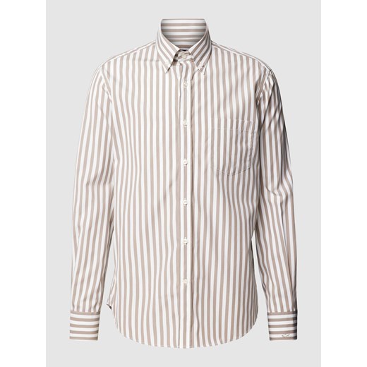 Koszula casualowa o kroju regular fit z wzorem w paski ze sklepu Peek&Cloppenburg  w kategorii Koszule męskie - zdjęcie 169751357