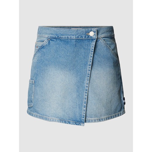 Spódnica jeansowa w kopertowym stylu model ‘SKORT’ Tommy Jeans 24 Peek&Cloppenburg 