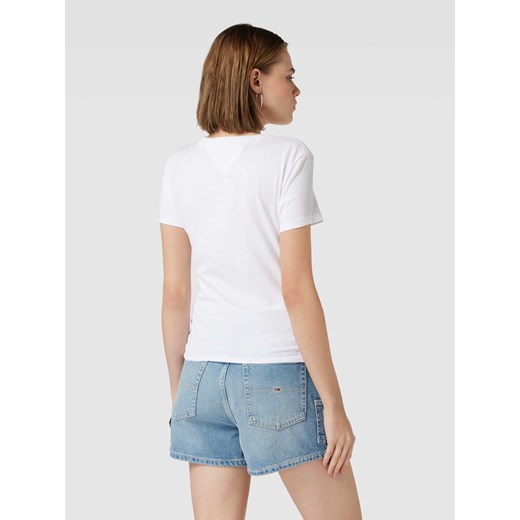 T-shirt o kroju slim fit z nadrukiem z logo Tommy Jeans XS Peek&Cloppenburg 