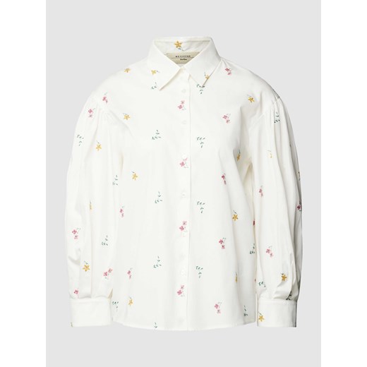 Bluzka z kwiatowymi haftami model ‘VILLAR’ ze sklepu Peek&Cloppenburg  w kategorii Koszule damskie - zdjęcie 169751519