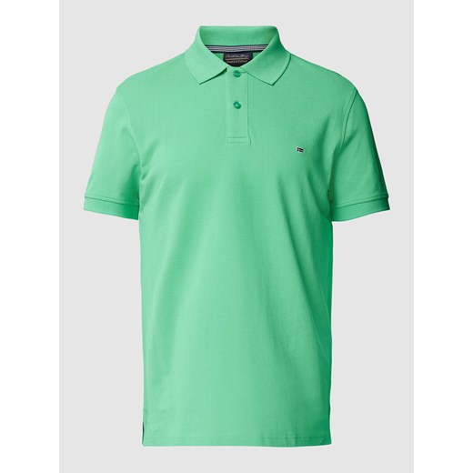 Koszulka polo o kroju slim fit w jednolitym kolorze ze sklepu Peek&Cloppenburg  w kategorii T-shirty męskie - zdjęcie 169751596