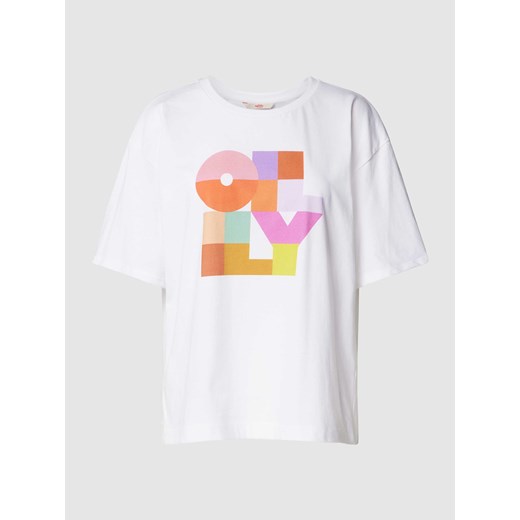T-shirt z nadrukiem z napisem model ‘TOMLIN’ ze sklepu Peek&Cloppenburg  w kategorii Bluzki damskie - zdjęcie 169751605