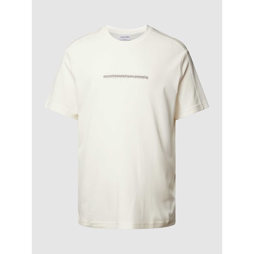 T-shirt z wyhaftowanym logo ze sklepu Peek&Cloppenburg  w kategorii T-shirty męskie - zdjęcie 169751648