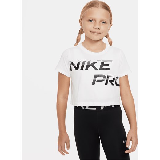 Bluzka dziewczęca Nike z jerseyu z nadrukami 