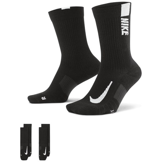 Klasyczne skarpety Nike Multiplier (2 pary) - Czerń ze sklepu Nike poland w kategorii Skarpetki męskie - zdjęcie 169754467