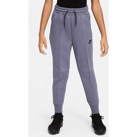 Joggery dla dużych dzieci (dziewcząt) Nike Sportswear Tech Fleece - Szary ze sklepu Nike poland w kategorii Spodnie dziewczęce - zdjęcie 169754486