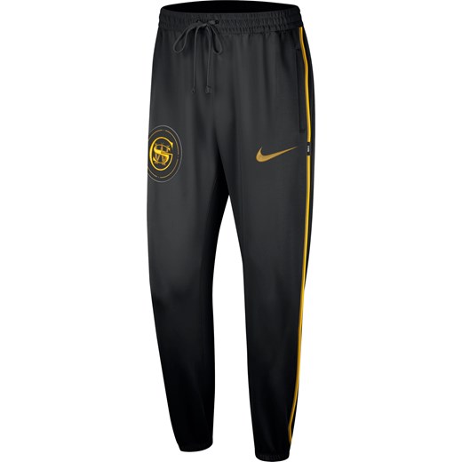 Spodnie męskie Nike Dri-FIT NBA Golden State Warriors Showtime City Edition - Czerń ze sklepu Nike poland w kategorii Spodnie męskie - zdjęcie 169754667