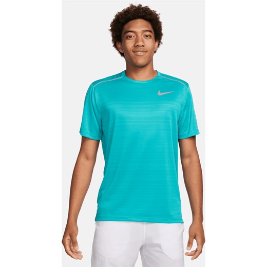 Męska koszulka z krótkim rękawem do biegania Nike Miler - Zieleń ze sklepu Nike poland w kategorii T-shirty męskie - zdjęcie 169754717