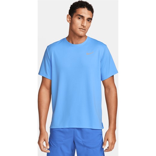 Męska koszulka z krótkim rękawem do biegania Nike Dri-FIT UV Miler - Niebieski ze sklepu Nike poland w kategorii T-shirty męskie - zdjęcie 169754759