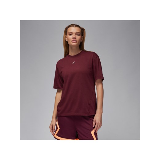 Damska koszulka z krótkim rękawem i motywem otwartego rombu Jordan Sport - Czerwony ze sklepu Nike poland w kategorii Bluzki damskie - zdjęcie 169754777