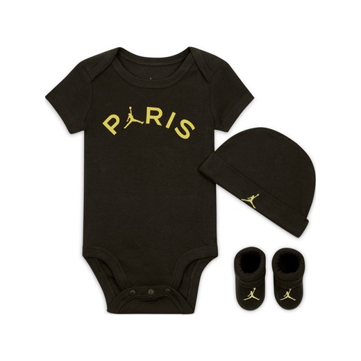 Trzyczęściowy zestaw body dla niemowląt (0–9 M) Jordan Paris Saint-Germain - Zieleń ze sklepu Nike poland w kategorii Komplety niemowlęce - zdjęcie 169754818