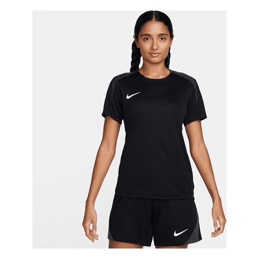 Damska koszulka piłkarska z krótkim rękawem Dri-FIT Nike Strike - Czerń ze sklepu Nike poland w kategorii Bluzki damskie - zdjęcie 169754925