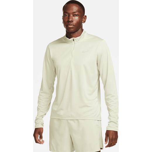 Męska koszulka do biegania z zamkiem 1/2 Dri-FIT Nike Pacer - Zieleń ze sklepu Nike poland w kategorii T-shirty męskie - zdjęcie 169754965