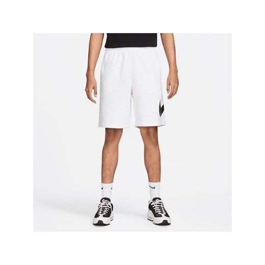 Spodenki męskie z nadrukiem Nike Sportswear Club - Biel ze sklepu Nike poland w kategorii Spodenki męskie - zdjęcie 169755137