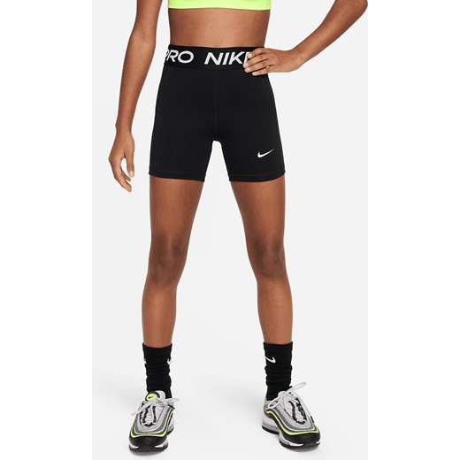 Spodenki dla dziewcząt Dri-FIT Nike Pro Leak Protection: Period - Czerń ze sklepu Nike poland w kategorii Spodenki dziewczęce - zdjęcie 169755275