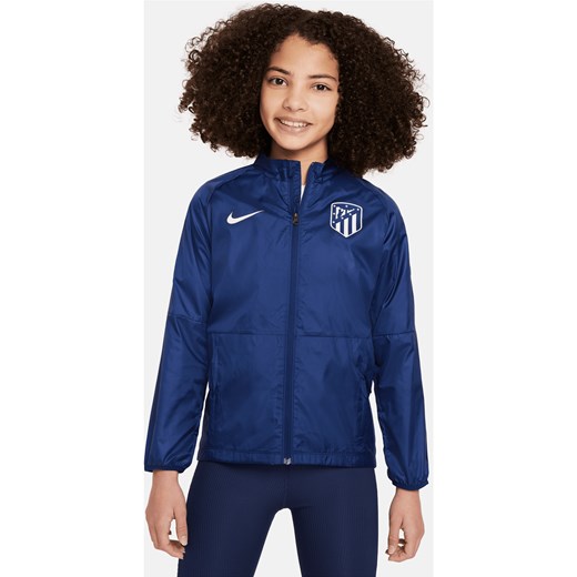 Kurtka piłkarska dla dużych dzieci Nike Atlético Madryt Repel Academy AWF - Niebieski ze sklepu Nike poland w kategorii Kurtki chłopięce - zdjęcie 169755335