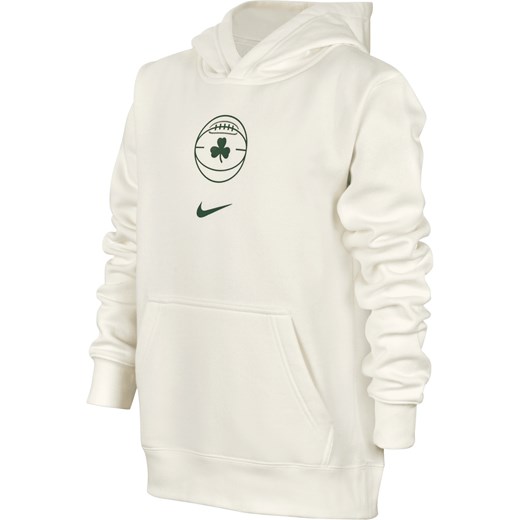 Bluza z kapturem dla dużych dzieci (chłopców) Nike NBA Boston Celtics Club City Edition - Biel ze sklepu Nike poland w kategorii Bluzy dziewczęce - zdjęcie 169755459