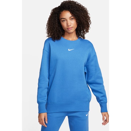 Damska bluza dresowa z półokrągłym dekoltem o kroju oversize Nike Sportswear Nike M (EU 40-42) Nike poland
