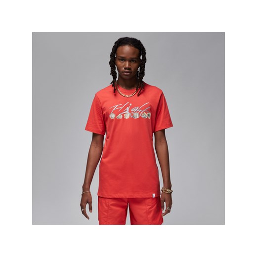 T-shirt męski Jordan Flight Essentials - Czerwony ze sklepu Nike poland w kategorii T-shirty męskie - zdjęcie 169755476