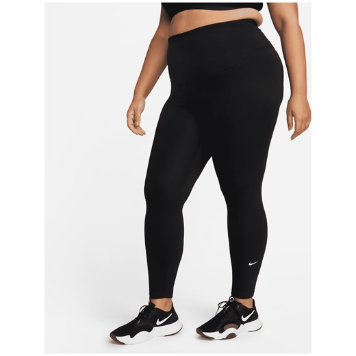 Damskie legginsy z wysokim stanem Nike One (duże rozmiary) - Czerń ze sklepu Nike poland w kategorii Spodnie damskie - zdjęcie 169755505