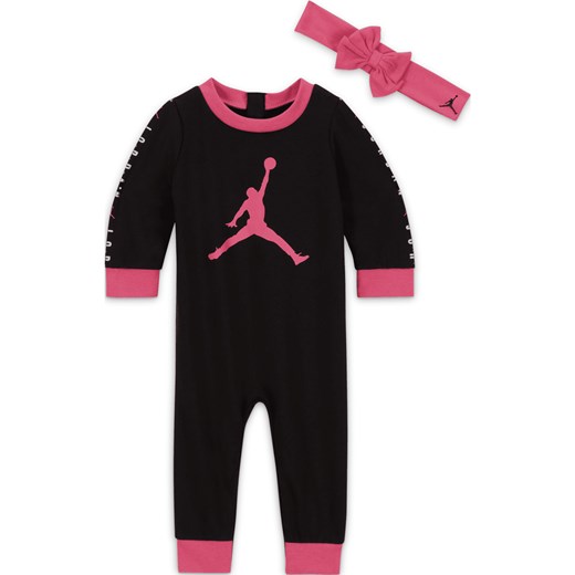 Pajacyk dla niemowląt Jordan Holiday Shine Gliter (3–6 M) - Czerń ze sklepu Nike poland w kategorii Pajacyki - zdjęcie 169755615