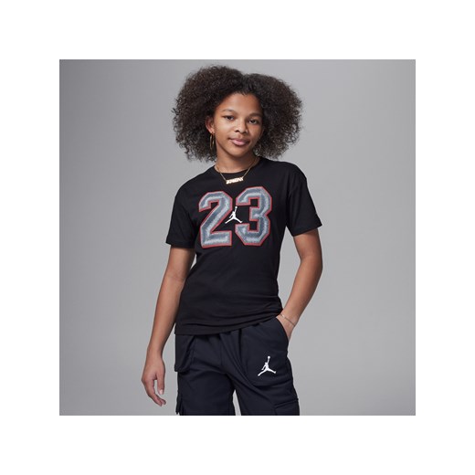 T-shirt dla dużych dzieci z nadrukiem Jordan 23 Flight - Czerń Jordan S Nike poland