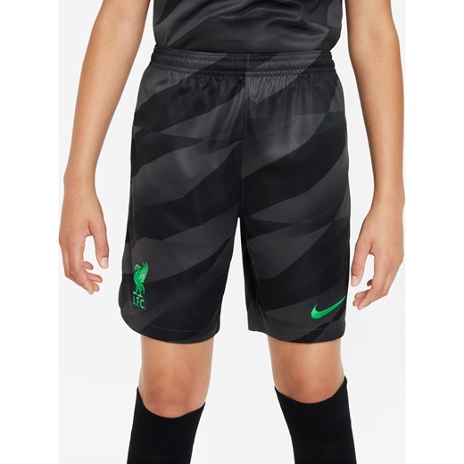 Spodenki piłkarskie dla dużych dzieci Nike Dri-FIT Liverpool FC Stadium Goalkeeper 2023/24 - Szary ze sklepu Nike poland w kategorii Spodenki chłopięce - zdjęcie 169755817