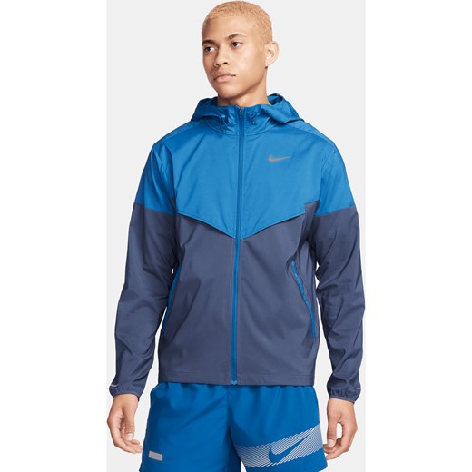 Męska kurtka do biegania Repel Nike Windrunner - Niebieski ze sklepu Nike poland w kategorii Kurtki męskie - zdjęcie 169756067