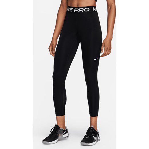 Damskie legginsy 7/8 ze średnim stanem Nike Pro 365 - Czerń ze sklepu Nike poland w kategorii Spodnie damskie - zdjęcie 169756145
