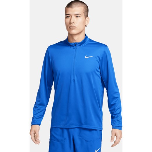 Męska koszulka do biegania z zamkiem 1/2 Dri-FIT Nike Pacer - Niebieski ze sklepu Nike poland w kategorii T-shirty męskie - zdjęcie 169756158