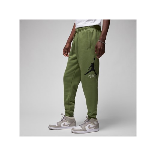 Męskie spodnie z dzianiny Baseline Jordan Essentials - Zieleń ze sklepu Nike poland w kategorii Spodnie męskie - zdjęcie 169756178