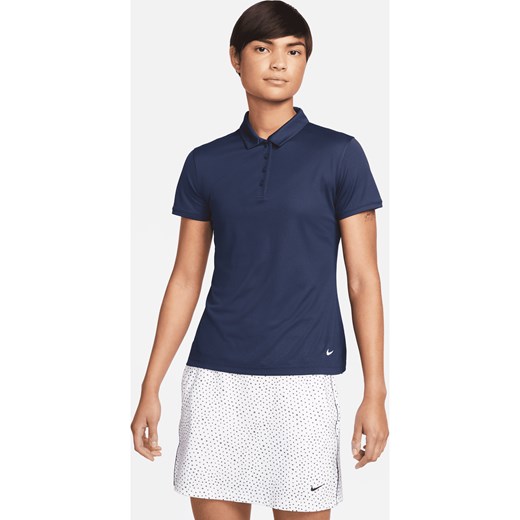 Damska koszulka polo do golfa Nike Dri-FIT Victory - Niebieski ze sklepu Nike poland w kategorii Bluzki damskie - zdjęcie 169756199