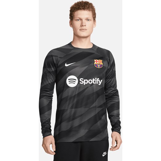 Męska koszulka piłkarska z długim rękawem Nike Dri-FIT FC Barcelona Stadium Goalkeeper 2023/24 - Szary ze sklepu Nike poland w kategorii T-shirty męskie - zdjęcie 169756215