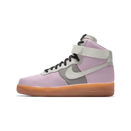 Spersonalizowane buty damskie Nike Air Force 1 High By You - Różowy ze sklepu Nike poland w kategorii Buty sportowe damskie - zdjęcie 169756336