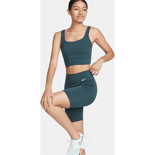 Damskie kolarki menstruacyjne ze średnim stanem 18 cm Nike One Leak Protection - Zieleń ze sklepu Nike poland w kategorii Szorty - zdjęcie 169756338