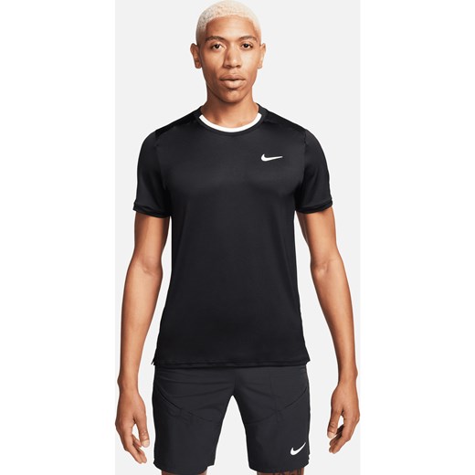 Męska koszulka do tenisa Dri-FIT NikeCourt Advantage - Czerń ze sklepu Nike poland w kategorii T-shirty męskie - zdjęcie 169756339