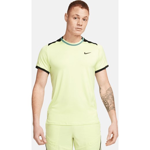 Męska koszulka do tenisa Dri-FIT NikeCourt Advantage - Żółty Nike XXL Nike poland