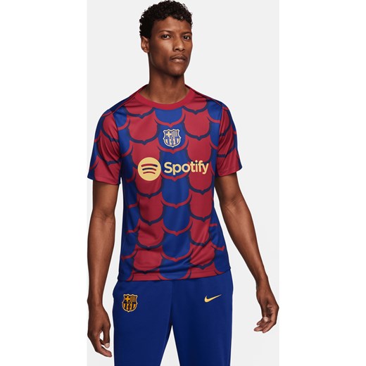Męska przedmeczowa koszulka piłkarska Nike Dri-FIT FC Barcelona Academy Pro SE - Niebieski ze sklepu Nike poland w kategorii T-shirty męskie - zdjęcie 169756369