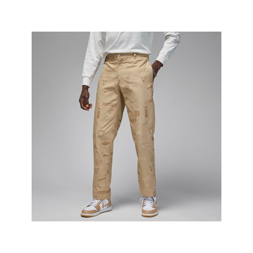 Męskie spodnie z tkaniny Jordan Flight Heritage - Brązowy ze sklepu Nike poland w kategorii Spodnie męskie - zdjęcie 169756399