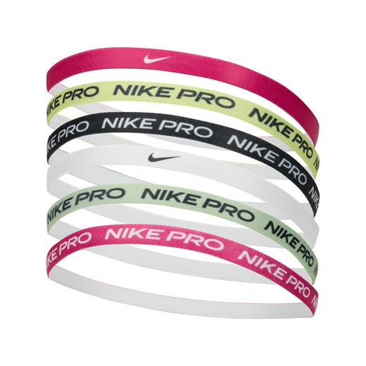 Opaski na głowę z nadrukiem Nike (6 szt.) - Różowy ze sklepu Nike poland w kategorii Opaski do włosów - zdjęcie 169756445