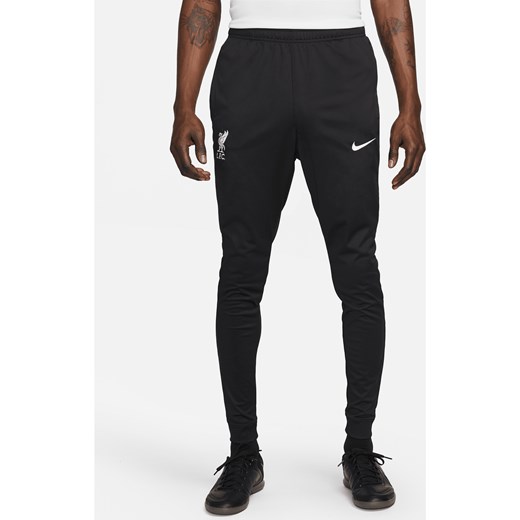 Męskie dresowe spodnie piłkarskie Nike Dri-FIT Liverpool F.C. Strike - Czerń ze sklepu Nike poland w kategorii Spodnie męskie - zdjęcie 169756887