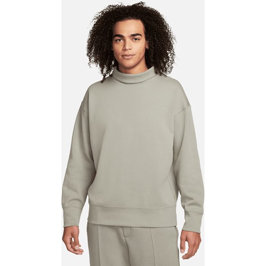 Męska bluza dresowa z półgolfem o kroju oversize Nike Sportswear Tech Fleece Reimagined - Szary ze sklepu Nike poland w kategorii Bluzy męskie - zdjęcie 169756915