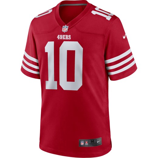 Męska koszulka meczowa do futbolu amerykańskiego NFL San Francisco 49ers (Jimmy Garoppolo) - Czerwony ze sklepu Nike poland w kategorii T-shirty męskie - zdjęcie 169756926