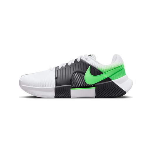Buty sportowe damskie wielokolorowe Nike do tenisa zoom z gumy wiązane płaskie 
