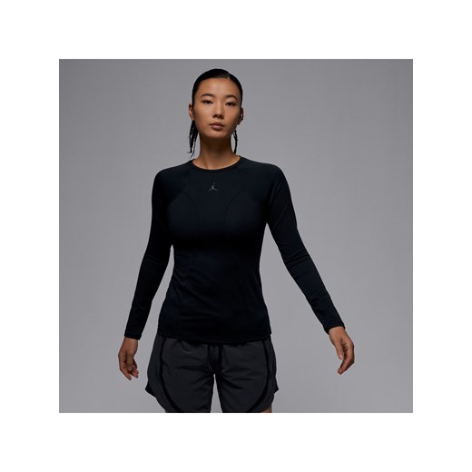 Damska koszulka z długim rękawem Jordan Sport Double Threat - Czerń ze sklepu Nike poland w kategorii Bluzki damskie - zdjęcie 169757235
