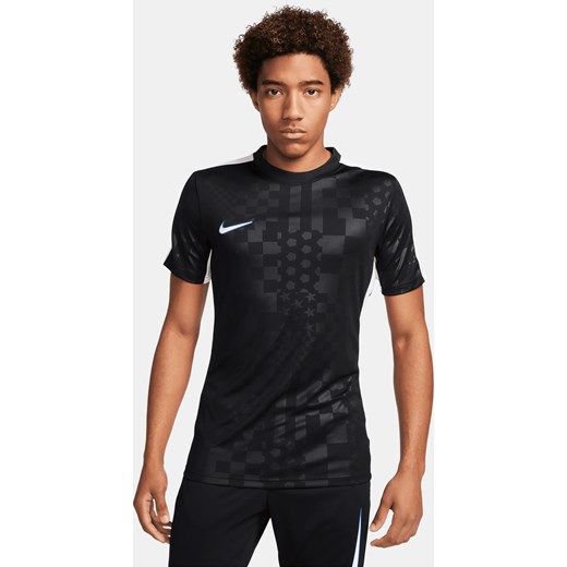 Męska koszulka piłkarska z krótkim rękawem Dri-FIT Nike Academy - Czerń Nike S Nike poland