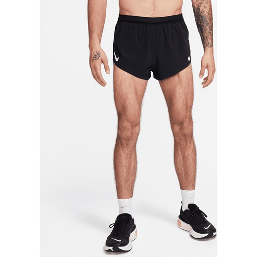 Męskie spodenki do biegania z wszytą bielizną 5 cm Dri-FIT ADV Nike AeroSwift - Czerń ze sklepu Nike poland w kategorii Spodenki męskie - zdjęcie 169757346