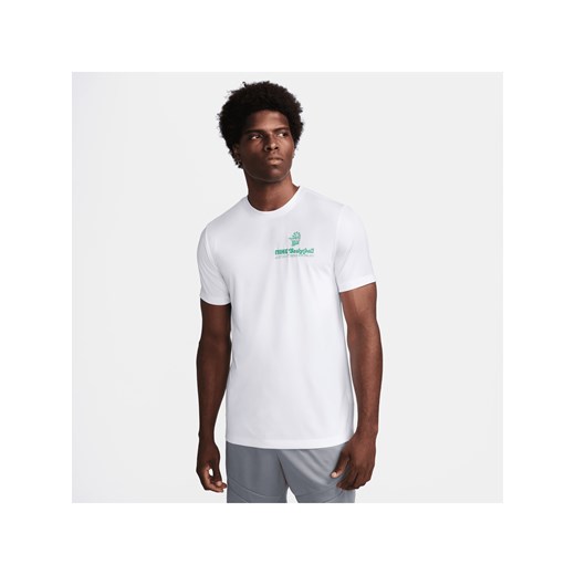 Męski T-shirt do koszykówki Nike Dri-FIT - Biel ze sklepu Nike poland w kategorii T-shirty męskie - zdjęcie 169757376