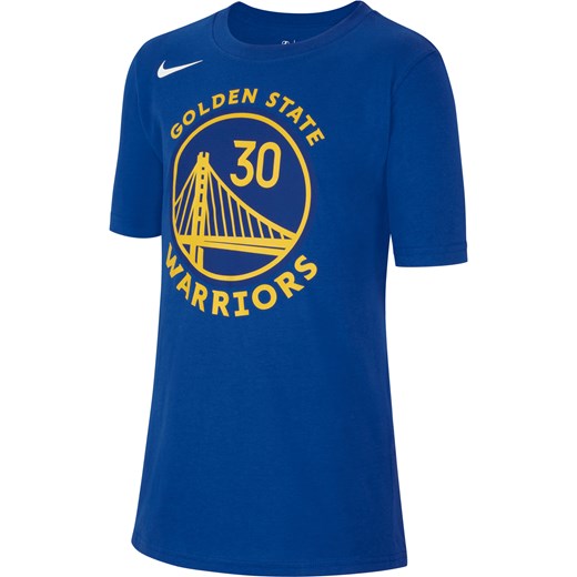 T-shirt dla dużych dzieci Nike NBA Golden State Warriors - Niebieski Nike L okazyjna cena Nike poland